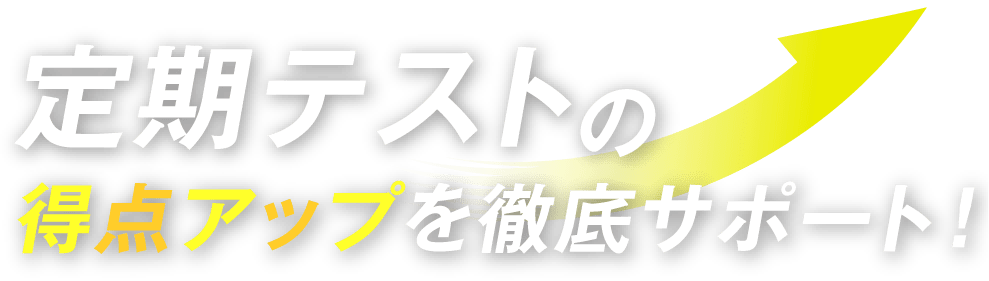 定期テストの得点アップを徹底サポート！