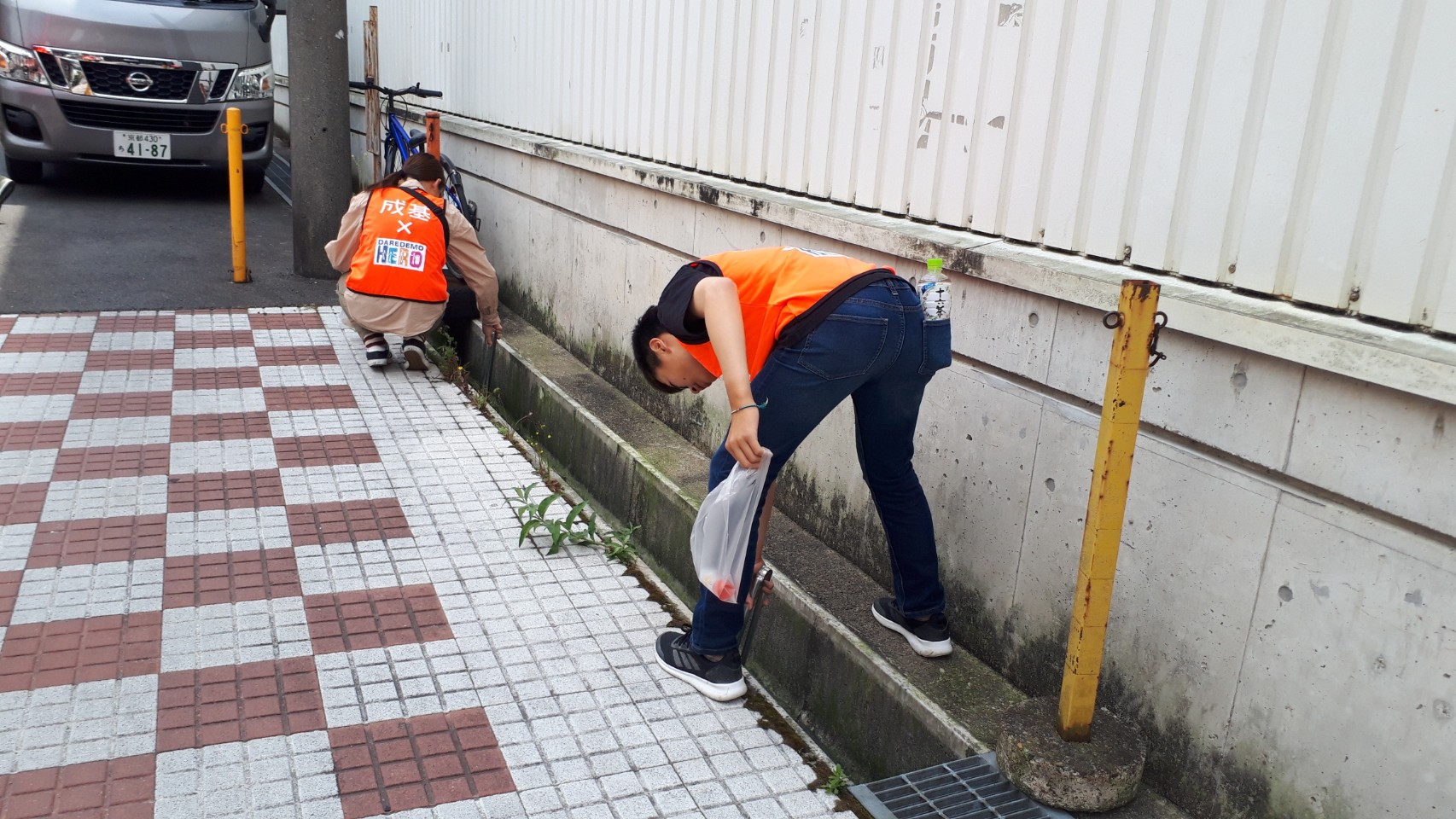 近鉄大久保・ＪＲ新田付近をお掃除！