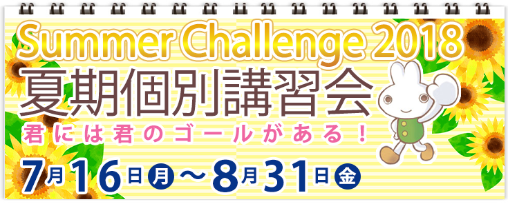夏期個別講習会